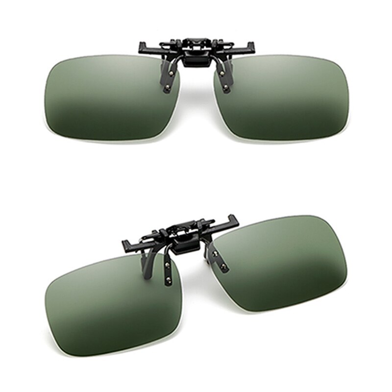 Gafas de sol polarizadas con Clip, lentes de visión nocturna para conducción, gafas de sol masculinas con protección UVB UVA para hombres y mujeres, con estuche y paño para gafas