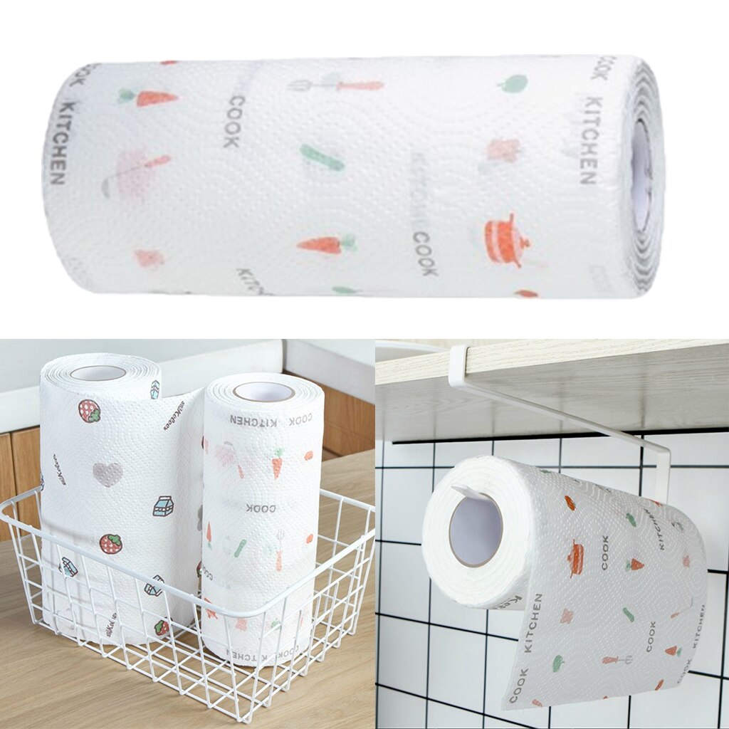 2Rolls Kitchen Disposable Oil Absorbing Paper Cleaning Daily Use Dish Cloth