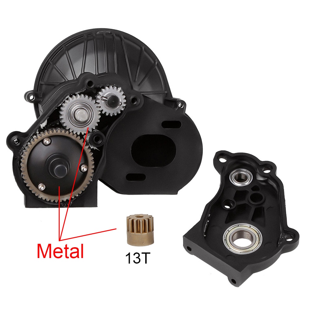 Injora komplet gearkasse transmission gear sæt 1/10 rc larvebånd bil aksial scx 10 scx 10 ii 90046 opgraderingsdel