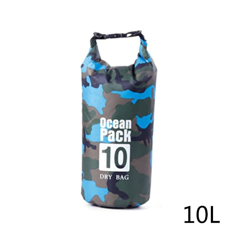 Vandtæt tørpose til kvinder mænd , 5l/10l/20l/30l rulle top let tør opbevaringstaske rygsæk til rejser ,4 farver: B -2