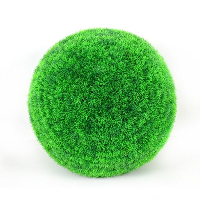 Kunstig grøn plast plante græs bold 10/18/30/38cm grøn simulation bold indkøbscenter forsyninger indendørs udendørs indretning bryllup indretning: Grøn sang / 30cm
