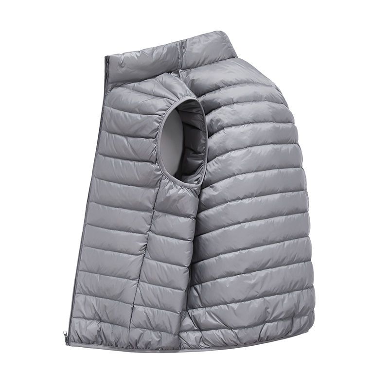 Jas Ultralicht mouwloos puffervestjack Ultradun warm lichtgewicht donsjack Vest Winter herenvestjassen