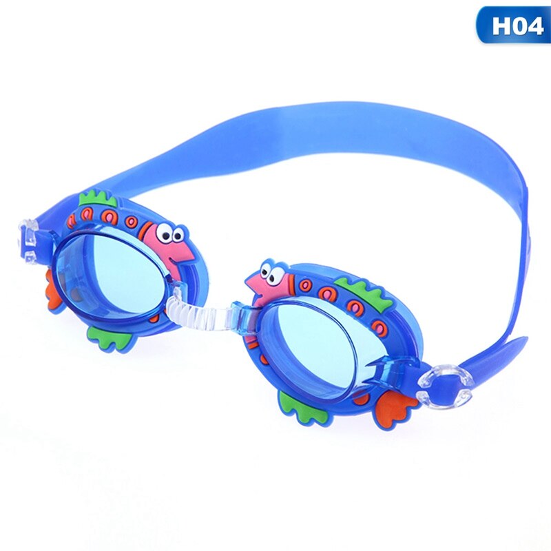 Dier Leuke Verstelbare Kinderen Kids Waterdichte Siliconen Anti Fog Uv Shield Zwemmen Glazen Goggles Eyewear Brillen: H04
