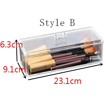 tiroir en acrylique Transparent, Portable, empilable, détachable, boîte de rangement cosmétique anti-poussière: B