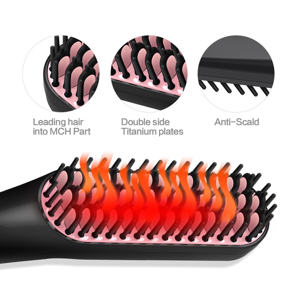 Hair Straightening Irons Beard Grooming kit Boy Multifunctional Men Beard Straightener Styling Multifunctional Hair Comb Brush