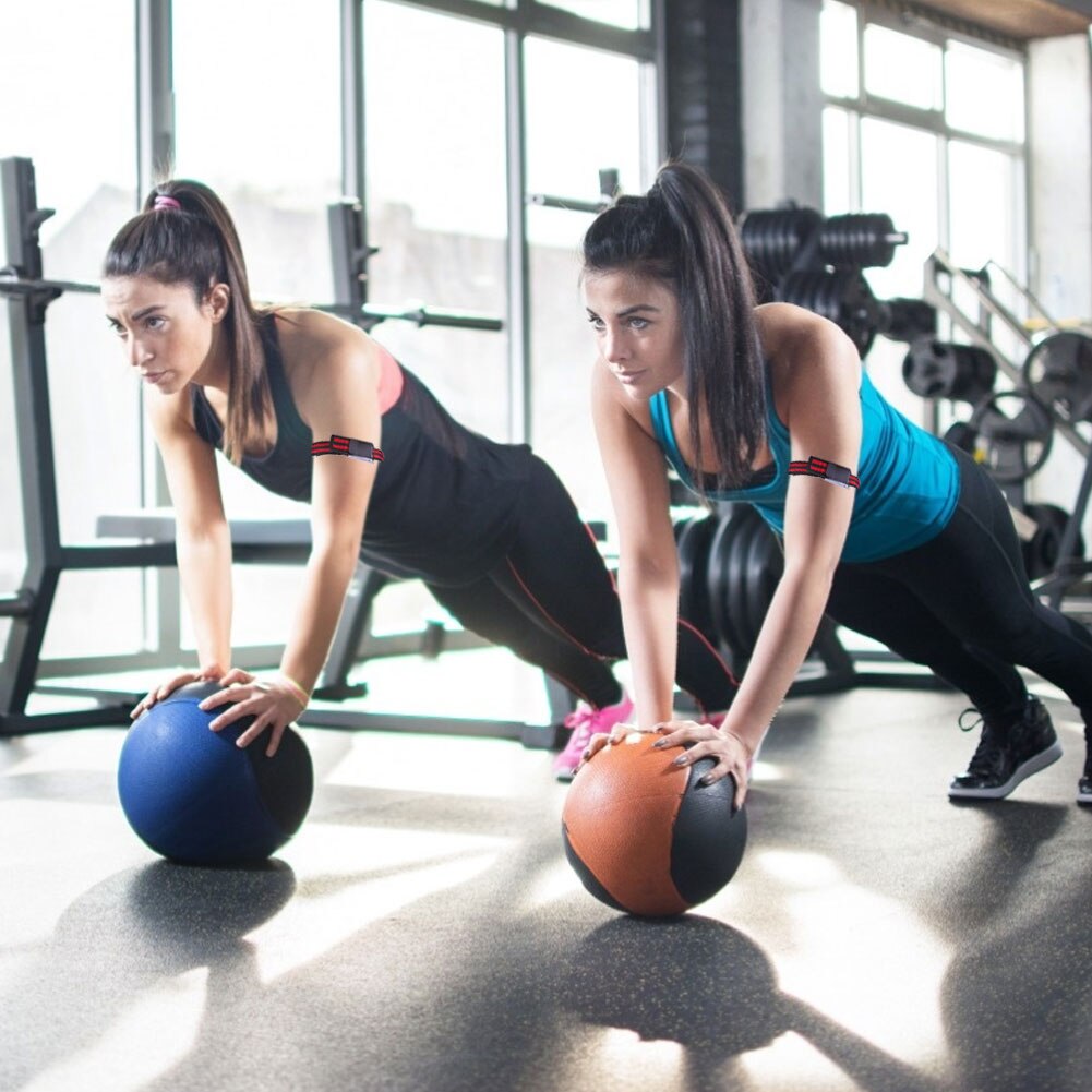 2Pcs Blood Flow Occlusion Restriction Exercise Training Resistanc Band Belt Plastic elasticity Exercise training resistance band