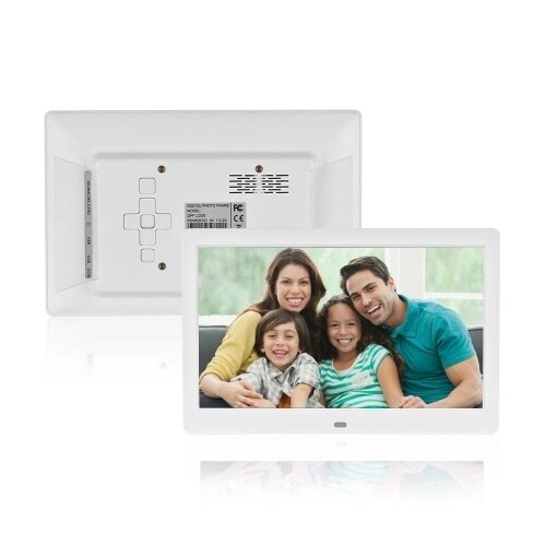 10 Inch Photo Frame & Digital Alarm LED Sn Simple Eletronic Photo Album Support Clock/Calendar/Time Setting/Music/Photo/Vide