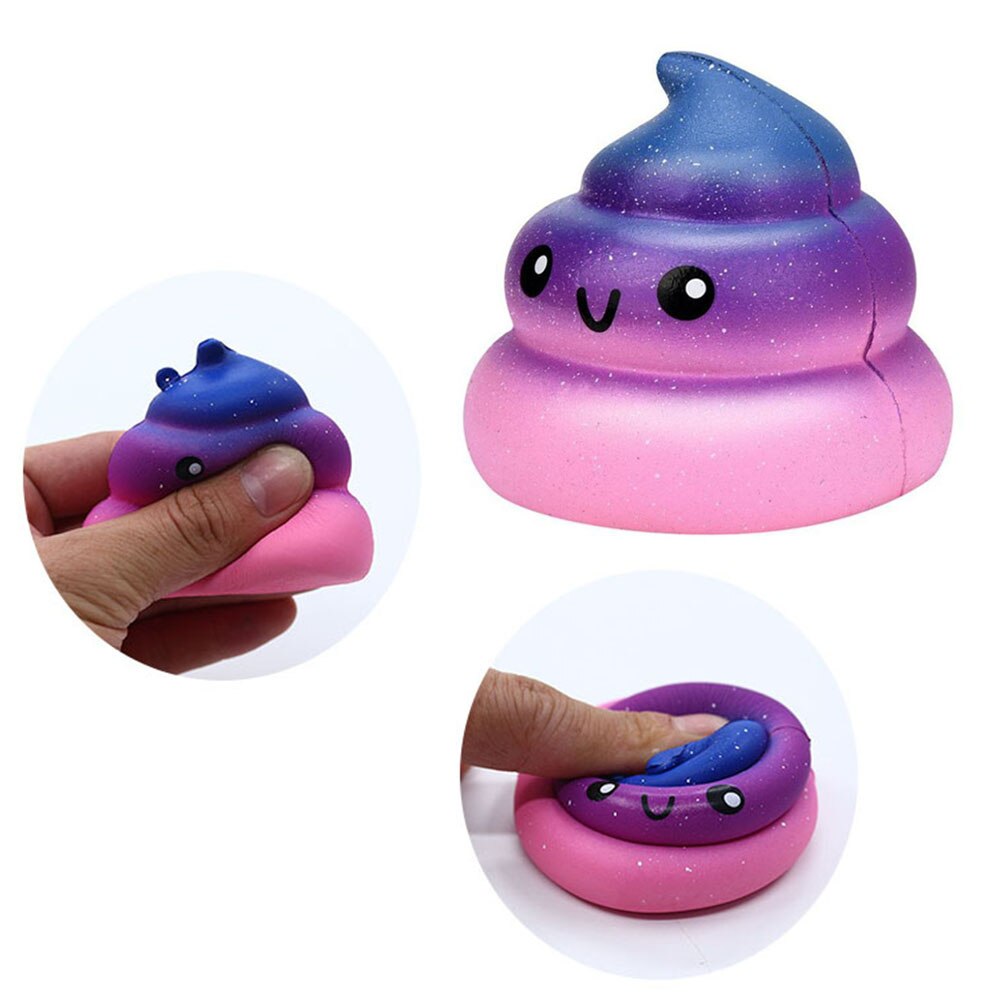 Stress Relief Toy Squeeze ToysExquisite Fun Galaxy Poo Scented Squishy Charm Slow Rising Stress Reliever Toy