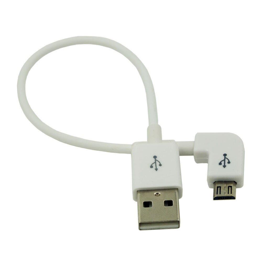90 Degree Short Micro USB Cable 2A 90 Corner Quick Charge USB To Microusb Angle Charger Sync Data Fast Charging Cabel Cord 20cm