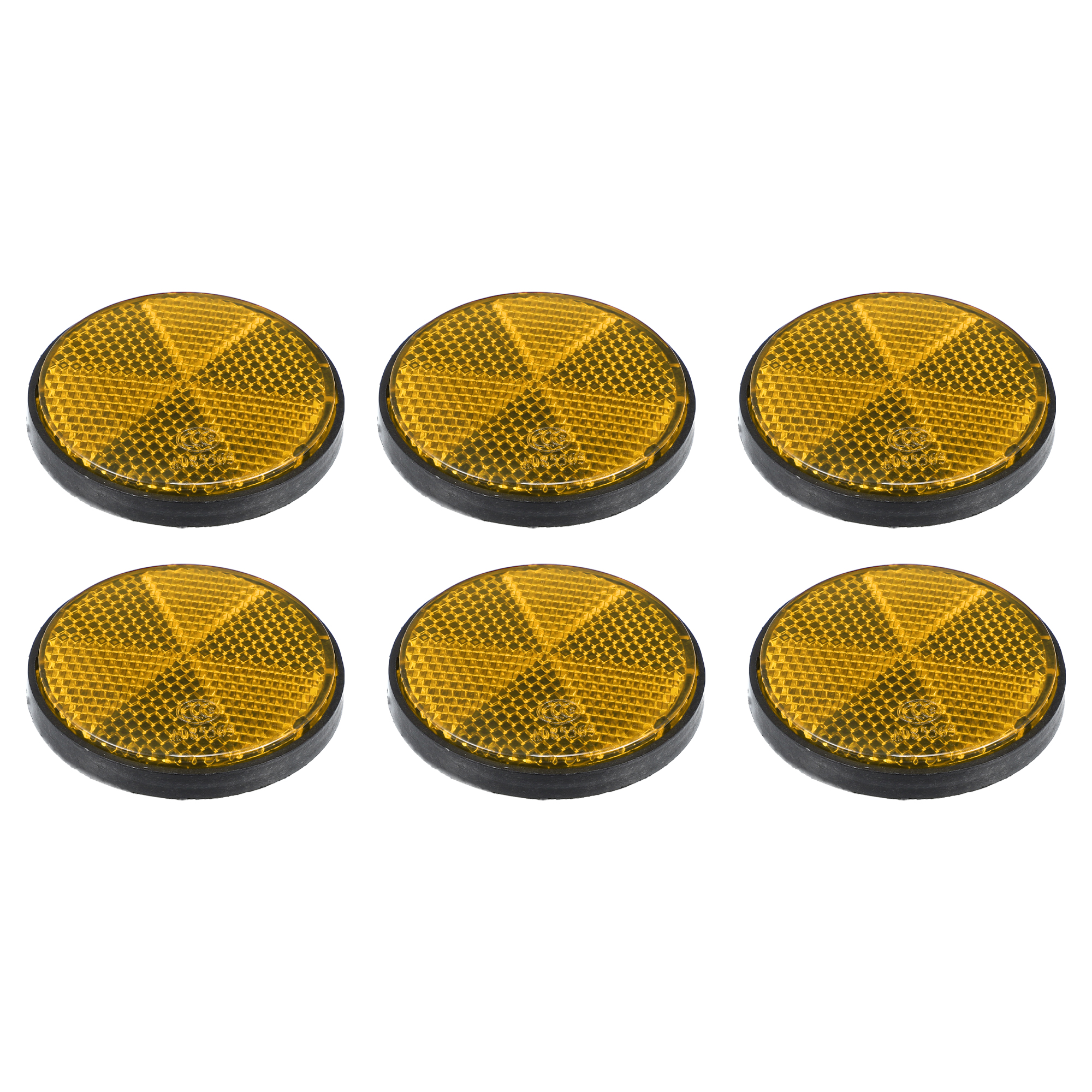 Motoforti 4/6/10 pz M6x1.0 Striscia di Avvertimento Nastro Adesivo Riflettente di Plastica Universale Montaggio A Vite Riflettore Decalcomanie per Moto: Avorio