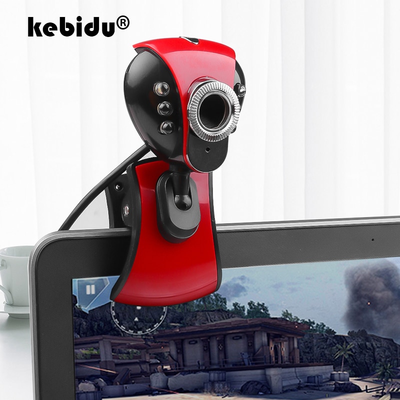 Kebidu USB2.0 ragnatela Della Macchina Fotografica Della clip-in poi per il Calcolatore Del PC Del computer Portatile tavoletta USB 2.0 50.0M 6 portato Macchina Fotografica del PC webcam con Il Mic Microfono della Webcam