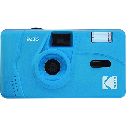 Kodak-cámara de película reutilizable Vintage Retro M35, 35mm, con Flash, de Año , de cumpleaños, favorito del estudiante: Blue