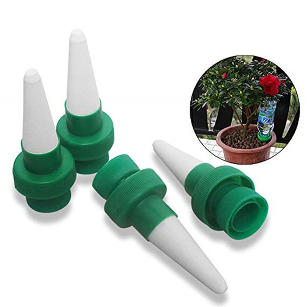 Arroseur automatique en céramique pour plantes, 4 pièces, système d'arrosage automatique goutte-à-goutte pour plantes d'intérieur