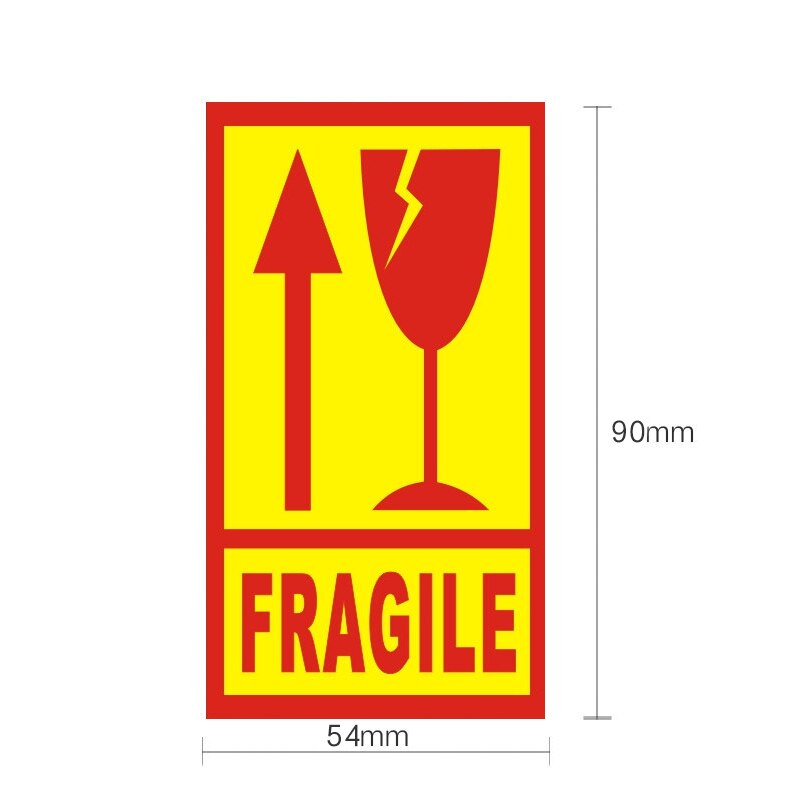 50-100pcs Fragile Stickers Please Handle the Warning Labels Carefully Do Not Press and Do Not Them