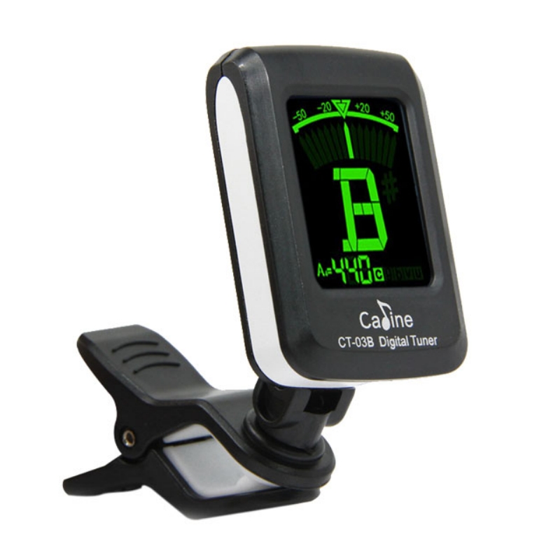 Caline ct -03b lcd clip-on elektronisk digital guitar kromatisk basviolin ukulele tuner