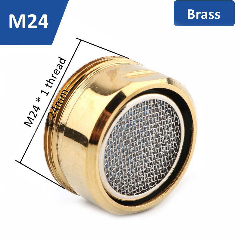 Koper Waterbesparende Beluchter Badkamer Kraan Waskolf Uitloop Netto Waskolf Zachte Bloem Water Mond Bloemen Splash Voorkomen: Male-M24(Golden)