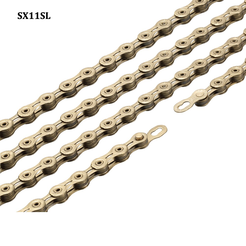 SUMC CHAIN 11/12 Speed Chain Bicycle Chain sx11sl SX12SL Mountain Bike Ultralight Chain Road Bike Chains X12SL Bicycle Chain: sx11sl golden