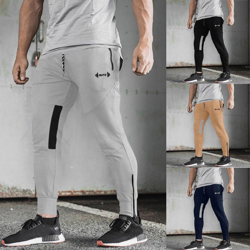 Men's Casual Outdoor Trousers Slim Sports Running Drawstring Fitness Long Pants Gym Pencil Pants Male Jogging Sportpants Spring