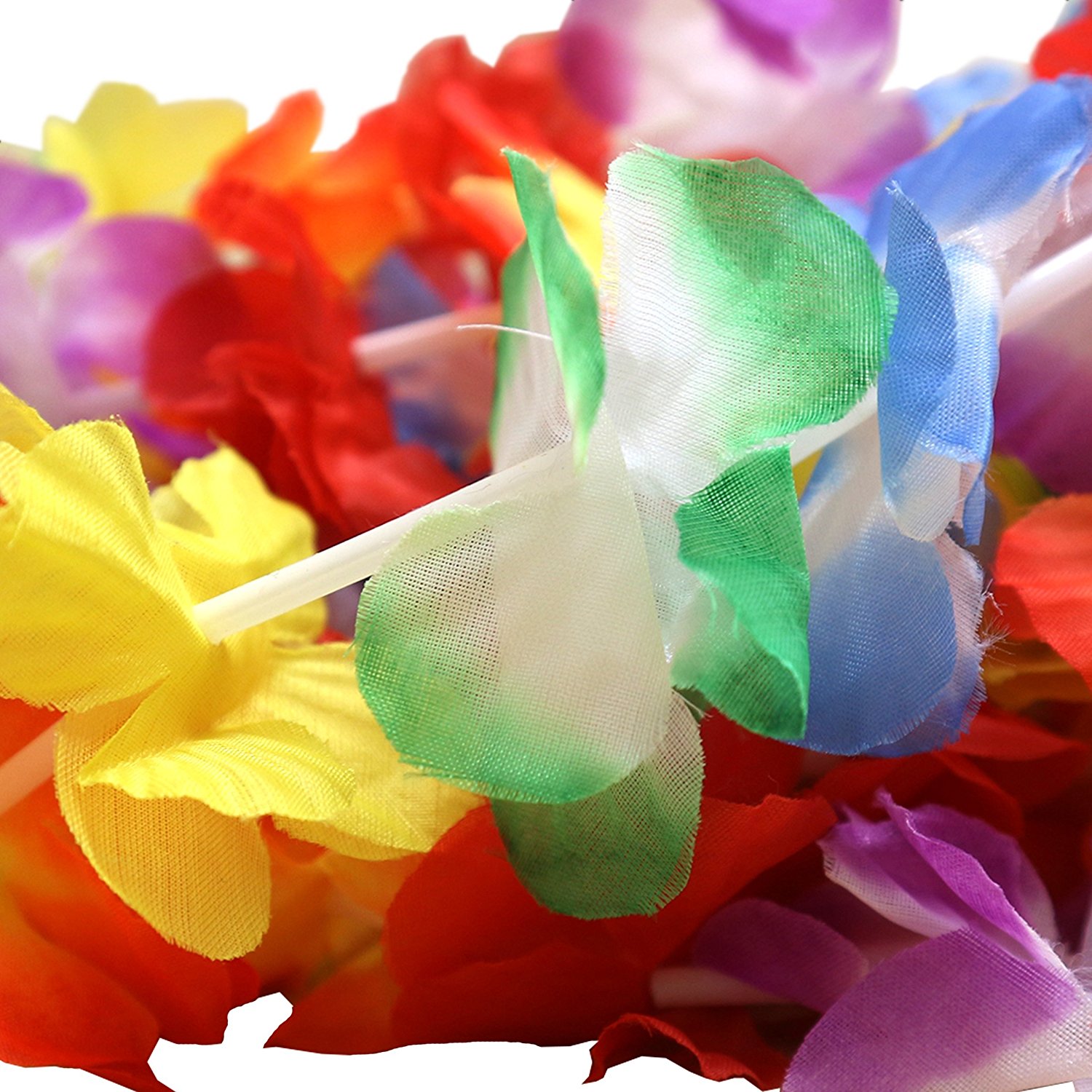 50 x tropiske hawaiiske blomsterkjeder av - butikk mengder halskjeder - hawaiisk blomsterdrakt perfekt tilbehør til temaet birthda