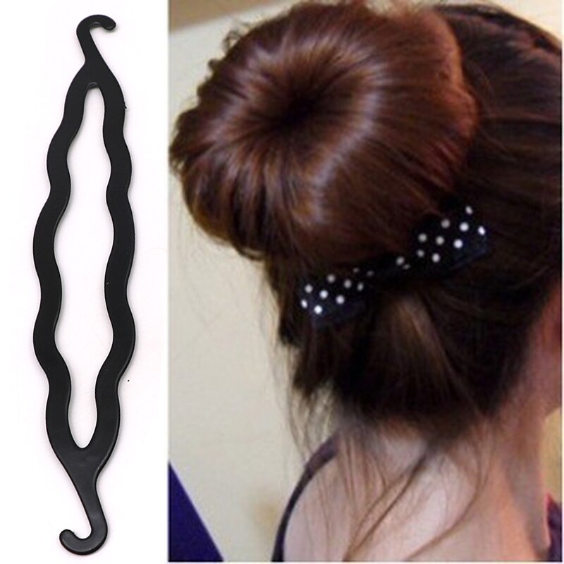1 stk kvinder hår flette maskine flette værktøj elastisk ring væv flet hår styling værktøj gør det selv frisure frisør tilbehør: F
