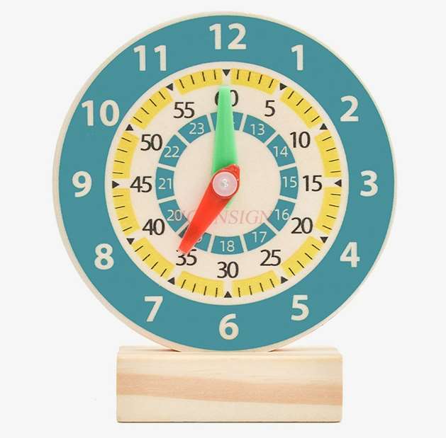 Reloj para estudiantes de primaria, modelo para niños, reloj para enseñanza de matemáticas, ayuda para estudiantes de primer grado, reloj para saber tiempo, dos estudiantes