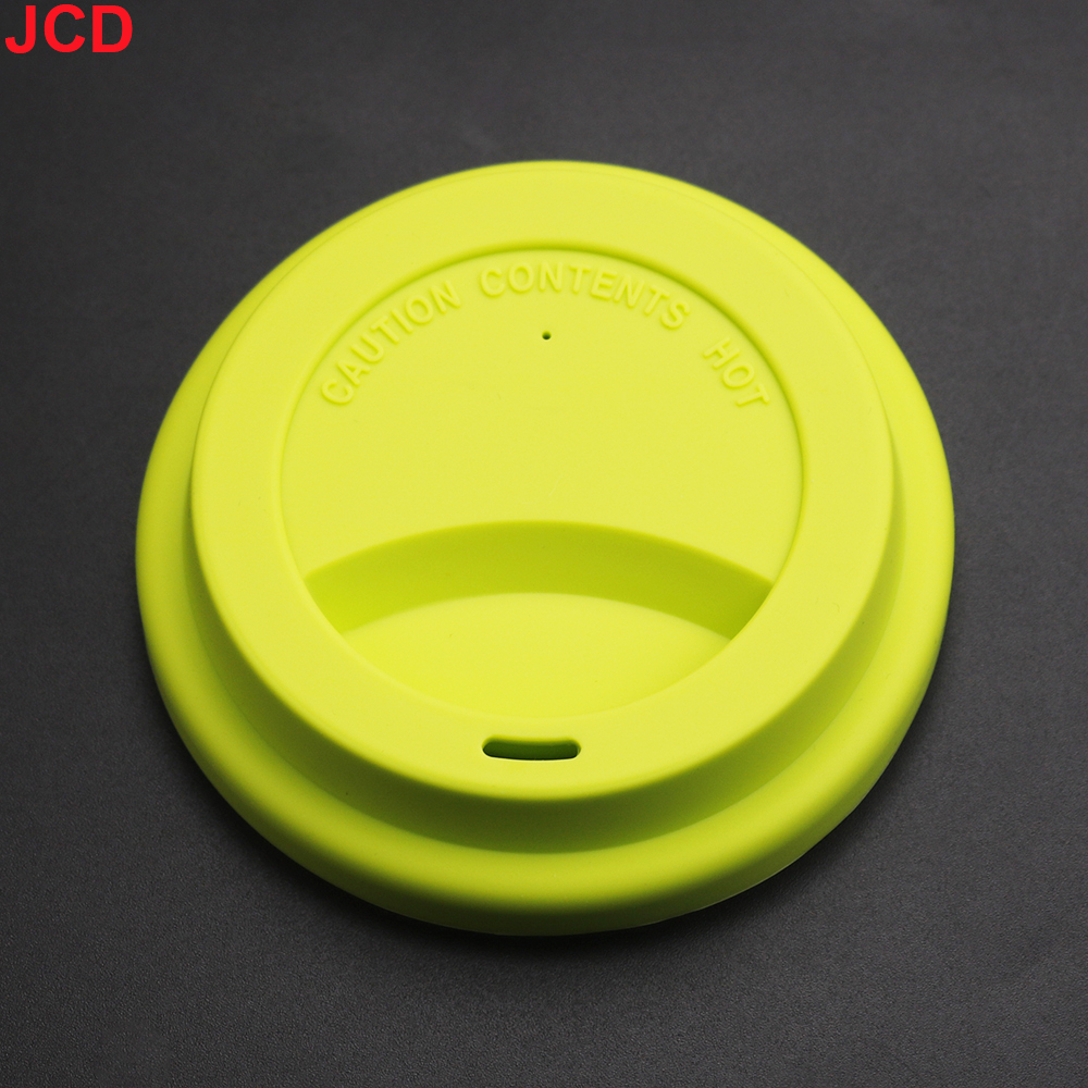 1 Stuks 9.5Cm Universele Siliconen Mok Cup Cover Afdichting Beschermende Deksel Warmte Temperatuur Bewaren Stofvrij Voor Thee/Koffie/Melk Beker: Oranje