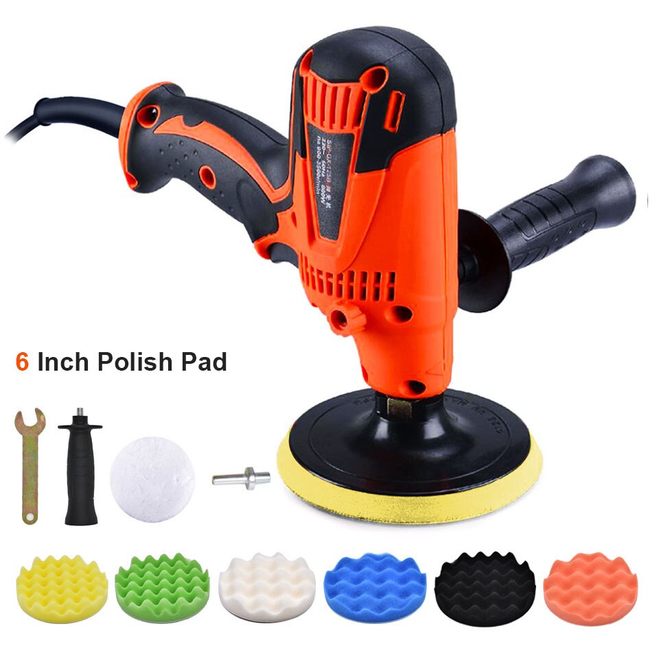 Goxawee sähköinen kiillotuskone auton kiillotuskone hiomakone 6- nopeuksinen hiomakone vahaus pinnoitus- ja puhdistustyökalut auton lisävarusteet: 4048