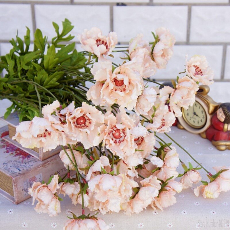 Konstgjorda blommor krysantemum exklusiva heminredning manuell diy blomma enkel gren berör verkligen blommor