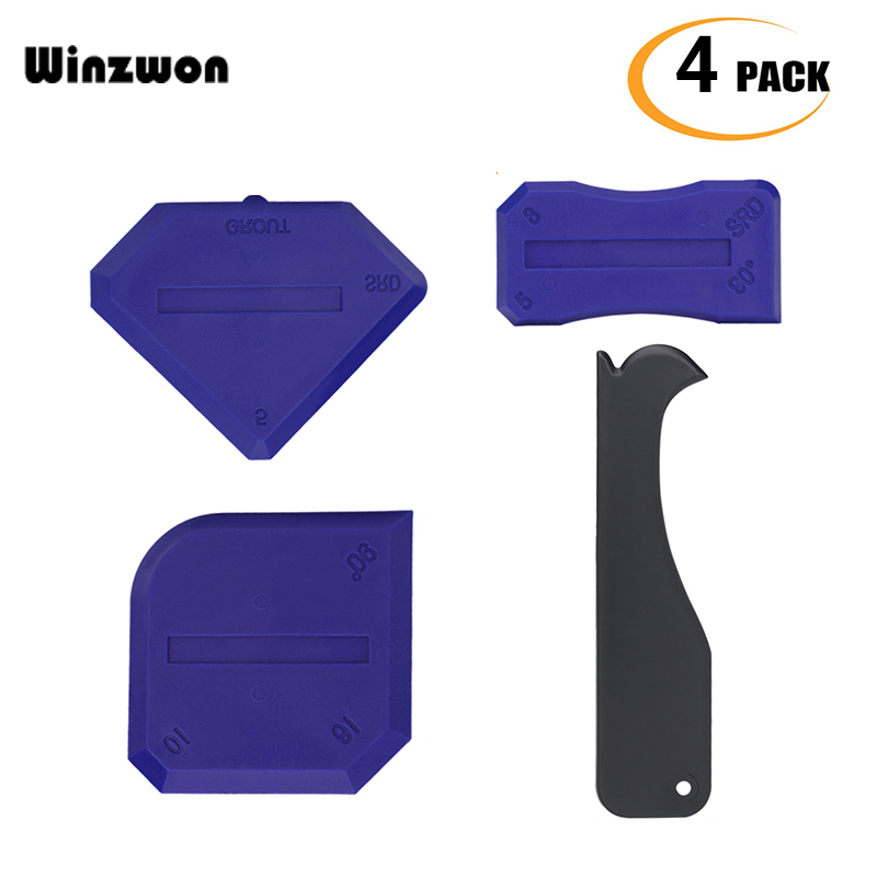 4 stk/sett silikon baderom kjøkkenrammer fugemasse tetninger fugemassefjerner spreder spatel fugemiddel fugeverktøy