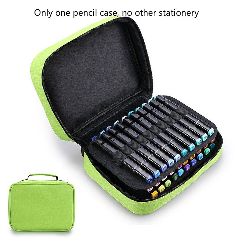 Marker pen bag sketch storage bag 40 hole painting bag marker pen storage bag pen bag: green