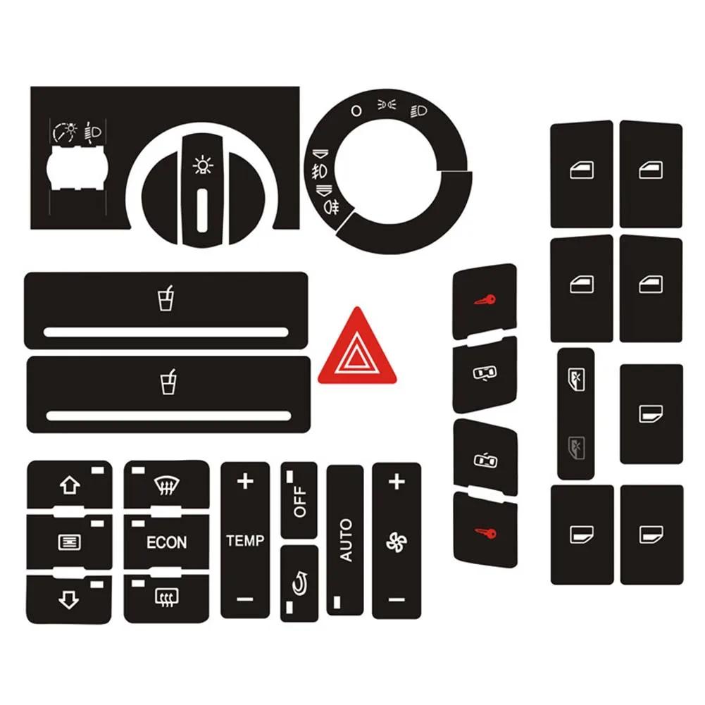 Autoruit Airconditioner Schakelaar Knop Reparatie Sticker Voor A2 1996-2003 Auto-interieur Vervangende Onderdelen