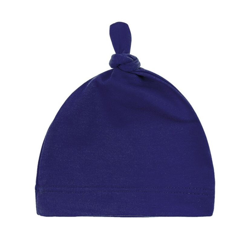 Gorro de algodón con nudo para bebé recién nacido, gorros de dormir para niñas pequeñas, sombrero de bebé recién nacido, sombrero de bebé para niños y niñas: DL