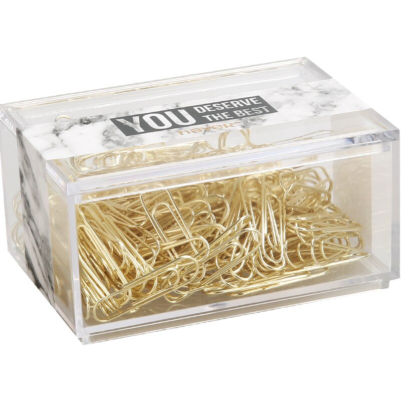 28mm/50mm Marble Golden Lock Pin Needle gold file Pin Clip U-shaped paper Clip metal Paper Clips Gold Paper Clips
