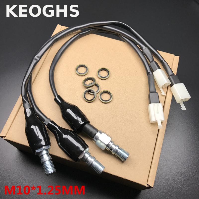 Keoghs Motorfiets Hydraulische Remlichtschakelaar/idrostop/banjo Bout M10 * 1.25mm Voor Hoofdremcilinder Voor honda Yamaha Suzuki