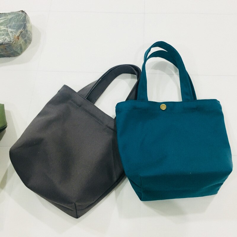 Jedzenie niosące pudełko na obiad urocza torba dziecko zakupy puste Eco klient prezent z płótna przenośne dzieci luzem tkanina w jednolitym kolorze obiad