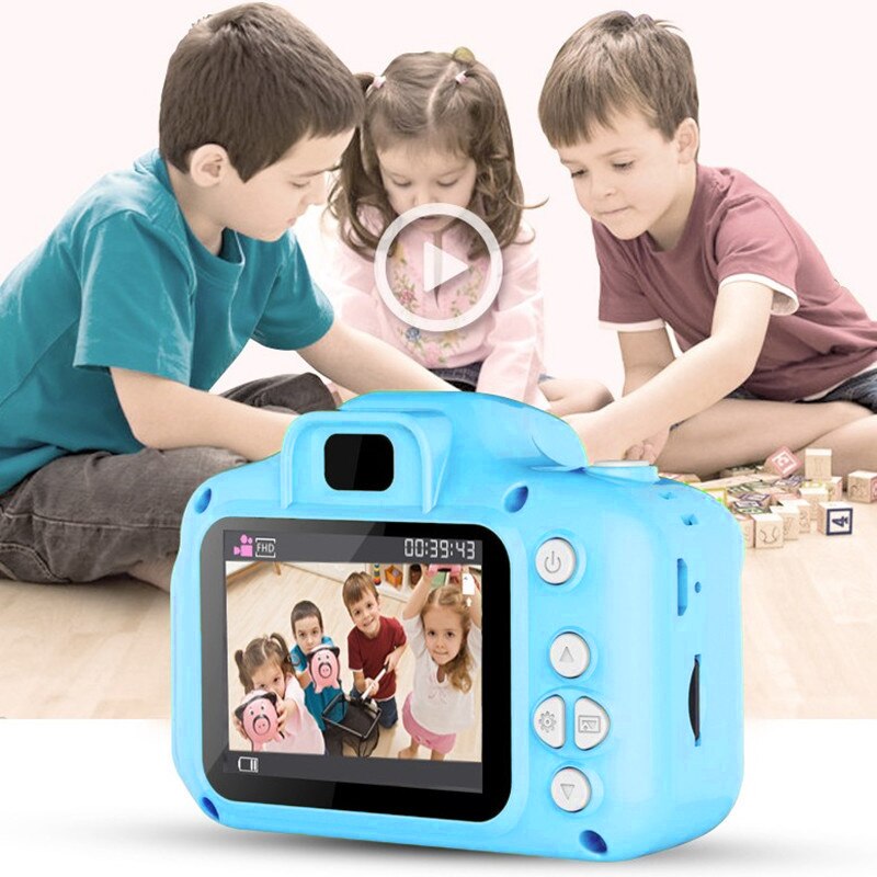 2 Inch HD Bildschirm Wiederaufladbare Digital Kamera Kinder Cartoon Nette Kamera Outdoor Fotografie Foto Video Kamera Kinder Geburtstag