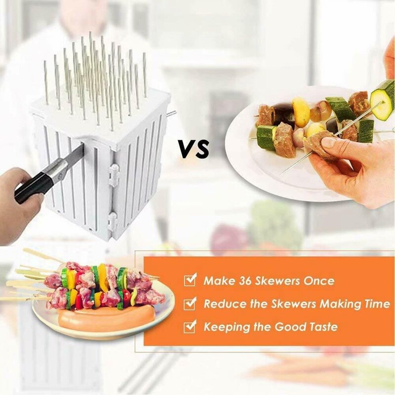 Praktisk 36 håls köttspett grill kebabmaskin bbq grill spettmaskin