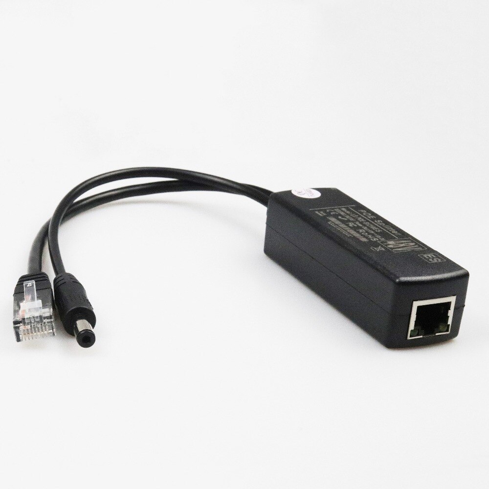 Isolated 12V 2A IEEE802.3AF 100M PoE Splitter Lan Rj46 Connector Power Ethernet Mini Pc Wifi Router Power Over Ethernet