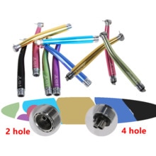 2/4Holes Dental High Speed Handpiece Push Button Standard Head Air Turbine Single Water Spring Rotor/Cartridge