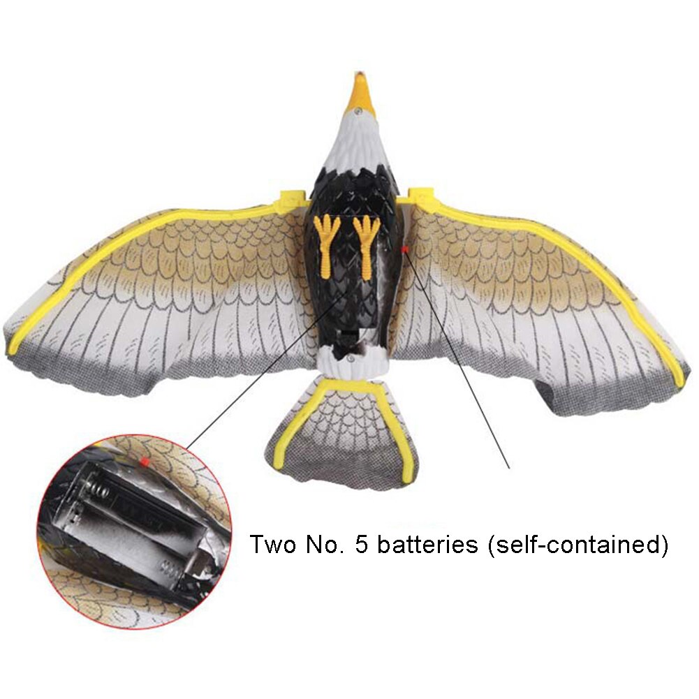 Eslinga electrónica de águila voladora para niños, modelo de pájaro flotador con sonido LED, juguete para niños, ,