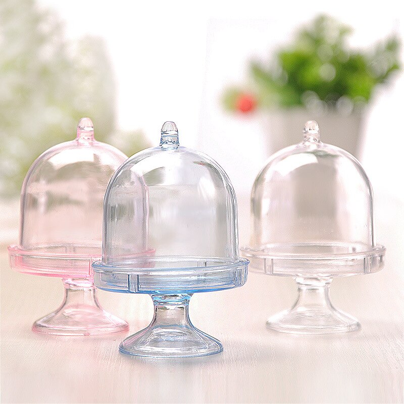 12 Pcs Transparante Plastic Snoep Dragees Geschenkdozen Bruiloft Macaron Doos Chocolade Cokie Cake Doos Bags Wrapping Levert