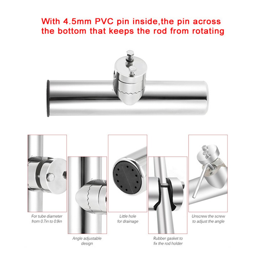 Fishing Rod Racks Holder for Kayak Boat Yacht Marine Fishing Pole Stand Brackets Adjustable Fish Rod Support Bracket