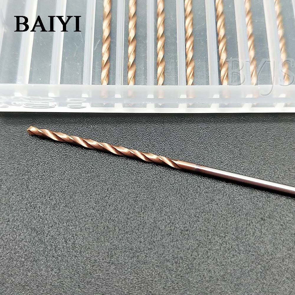 10pcs Carbide Alloy Drill Twist Coated Drill Bits 2.5mm Super Hard Stainless Twist Bit Straight Handle Solid Monolithic Drill