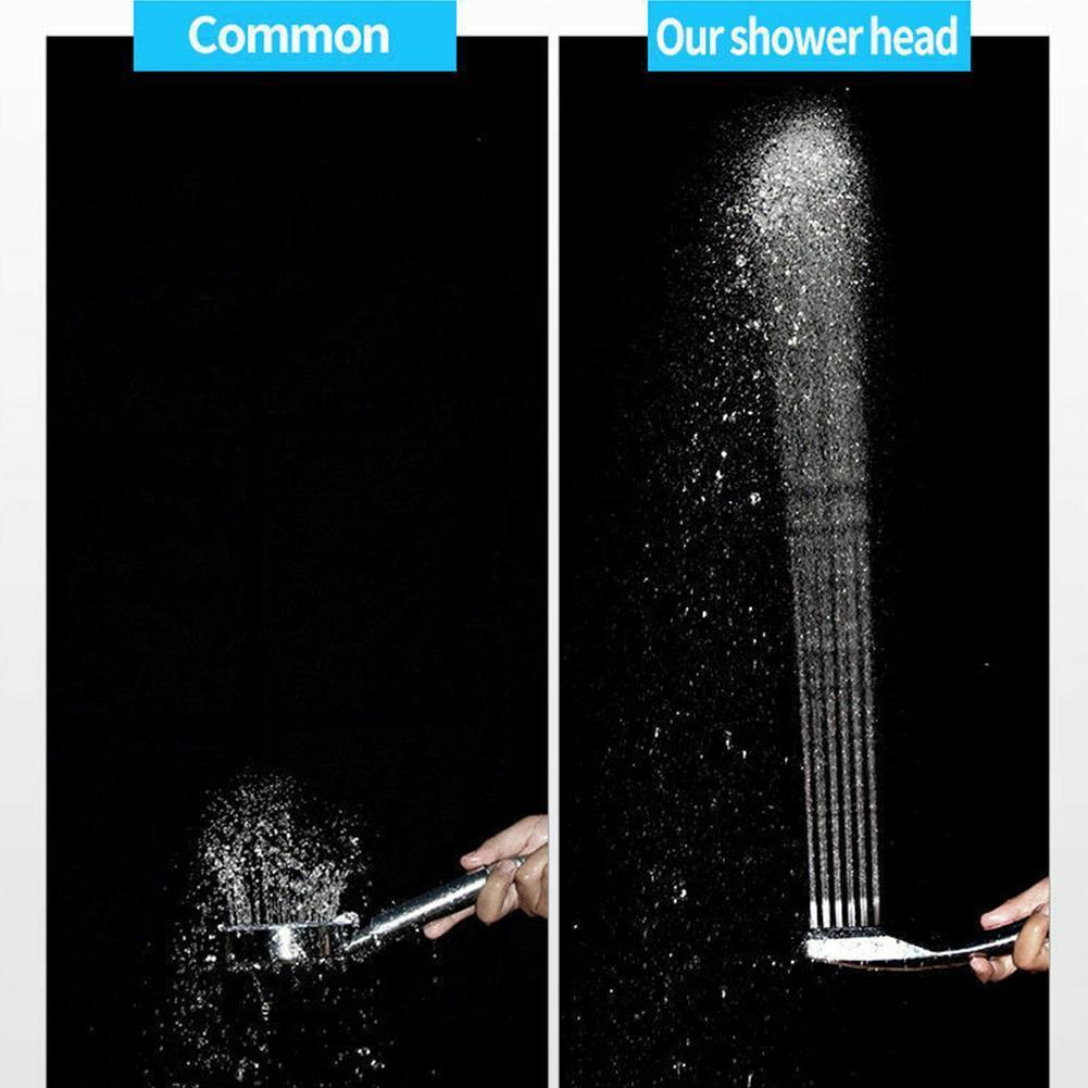 Silver Pressure Rain Ahower 300 Hole Water-saving Pressure Shower Nozzle High Water Filter