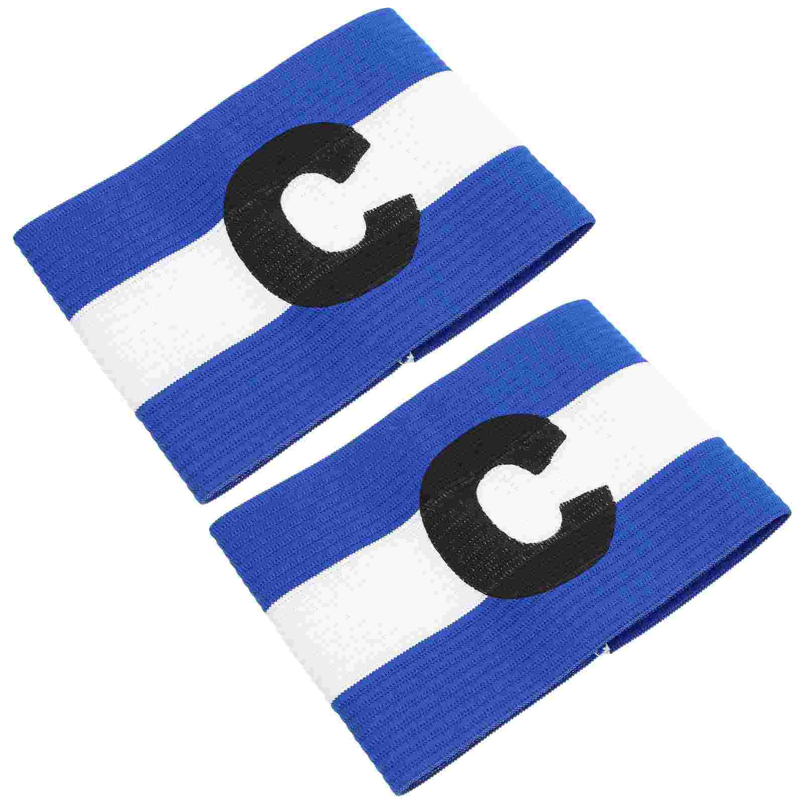 2 pieces portable sports armbands captain's label armbands for football game
