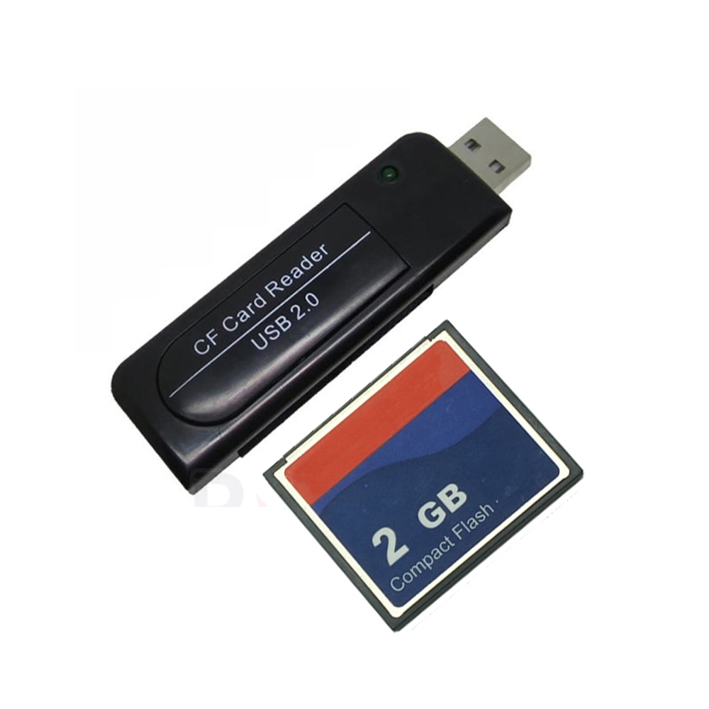 Industriële Compact Flash Cf-kaart Met USB2.0 Kaartlezer 64 Mb 128 Mb 256 Mb 1 Gb 2 Gb + cf Card 2.0 Reader
