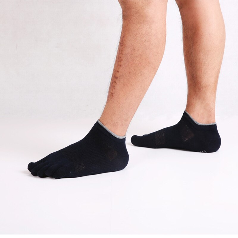 5 Paren/partij Mannen Vijf Teen Yoga Sokken Japanse Stijl Split Teen Sport Sokken Dunne Ademende Casual Active Wear Katoen Enkel sokken