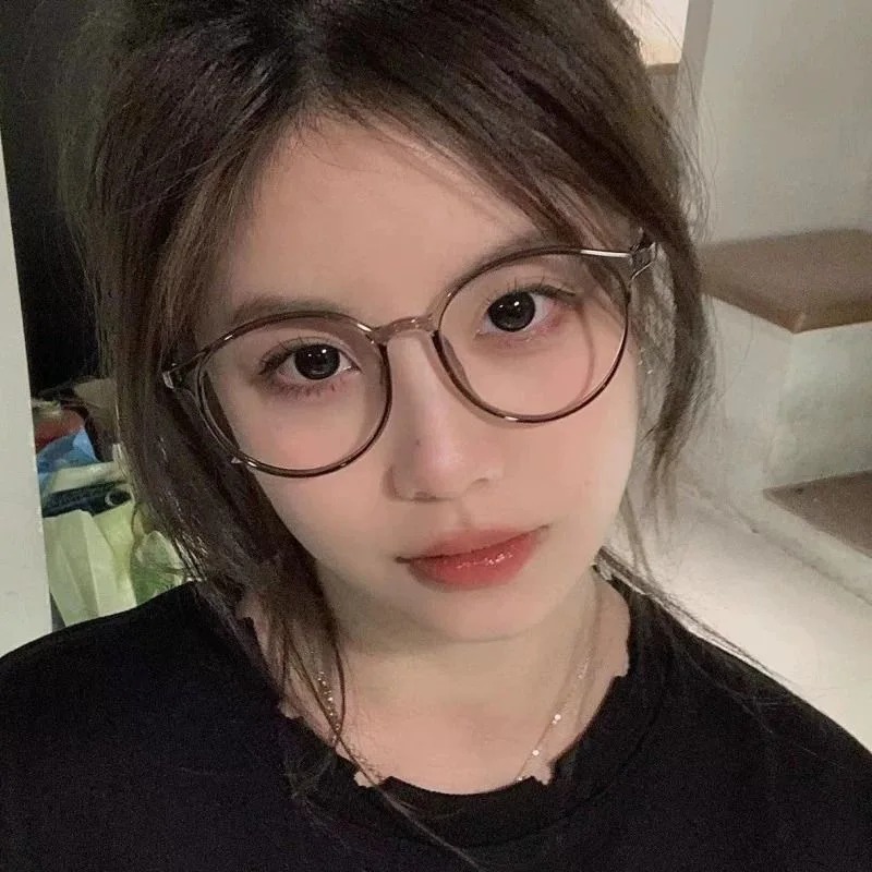 Vintage Computer Glasses Frame Women Men Anti Blue Light Round Eyewear Blocking Glasses Round Optical Spectacle Eyeglass