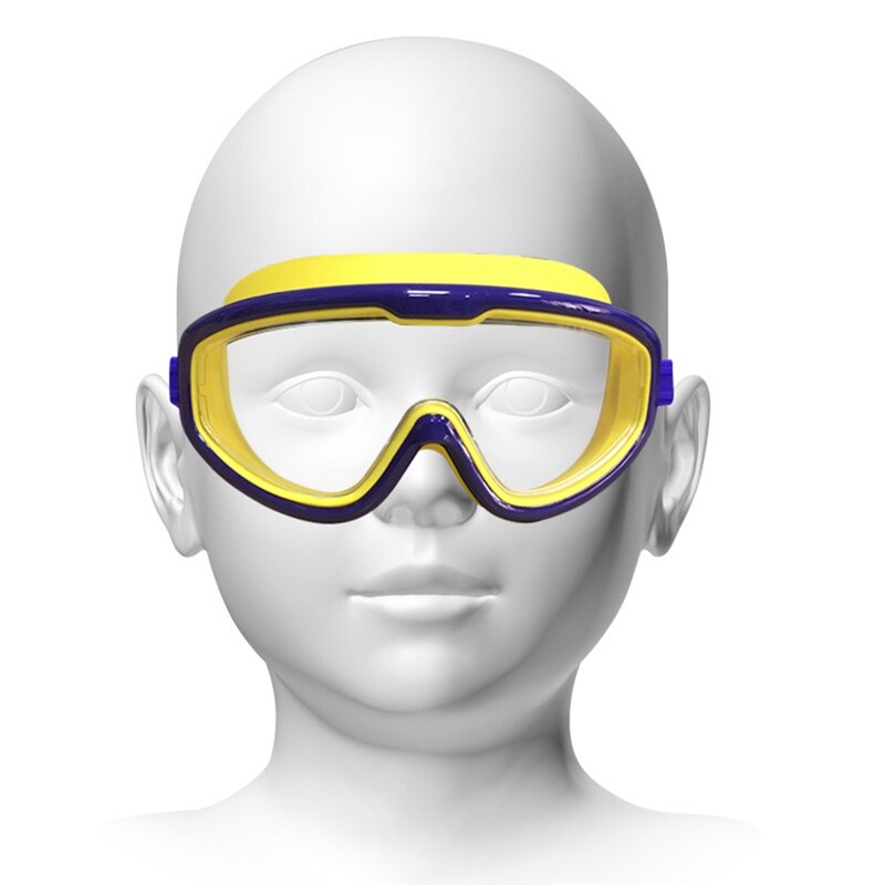 Stor ramme anti-tåge svømmebriller børn fagfolk hd vandtæt dykningsbriller udstyr børn briller til swimmingpool