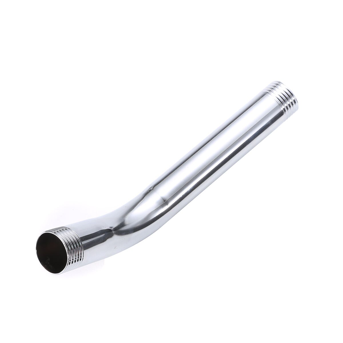 G1/2" Threaded Shower Head Extra Pipe Stainless Steel Shower Arm Head Extension Angled Extra Pipe Tube